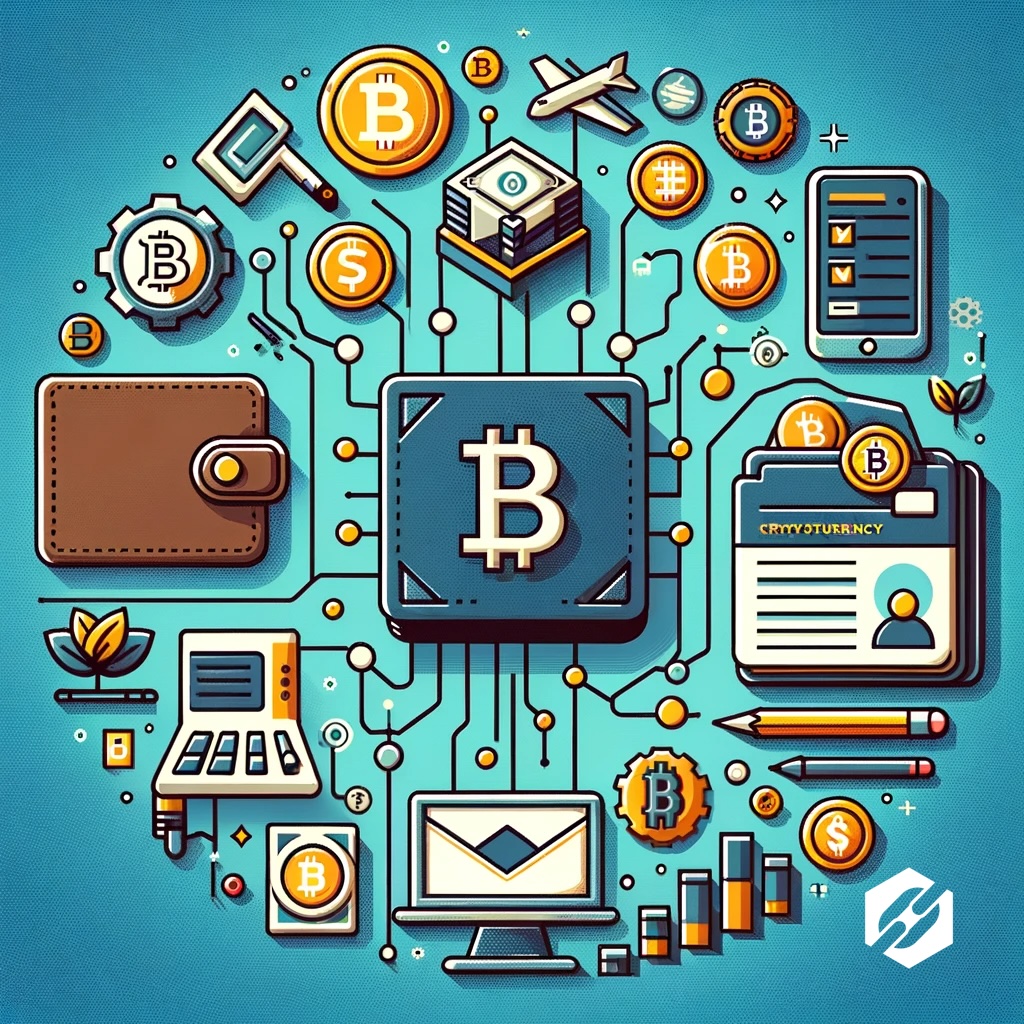 Image illustrant les fonctionnalités des portefeuilles de cryptomonnaies, mettant en avant les capacités de stockage, de réception et d'envoi des devises numériques.